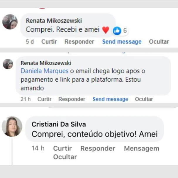 Depoimento Facebook Renata