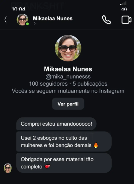 Depoimento Instagram Mikaela